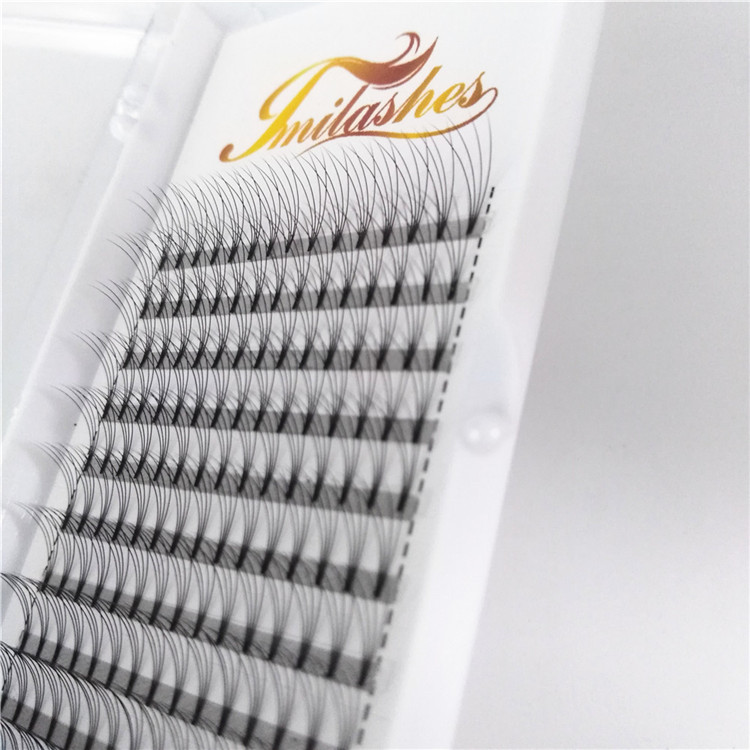 Natural style semi permanent premade fans eyelash extensions-L