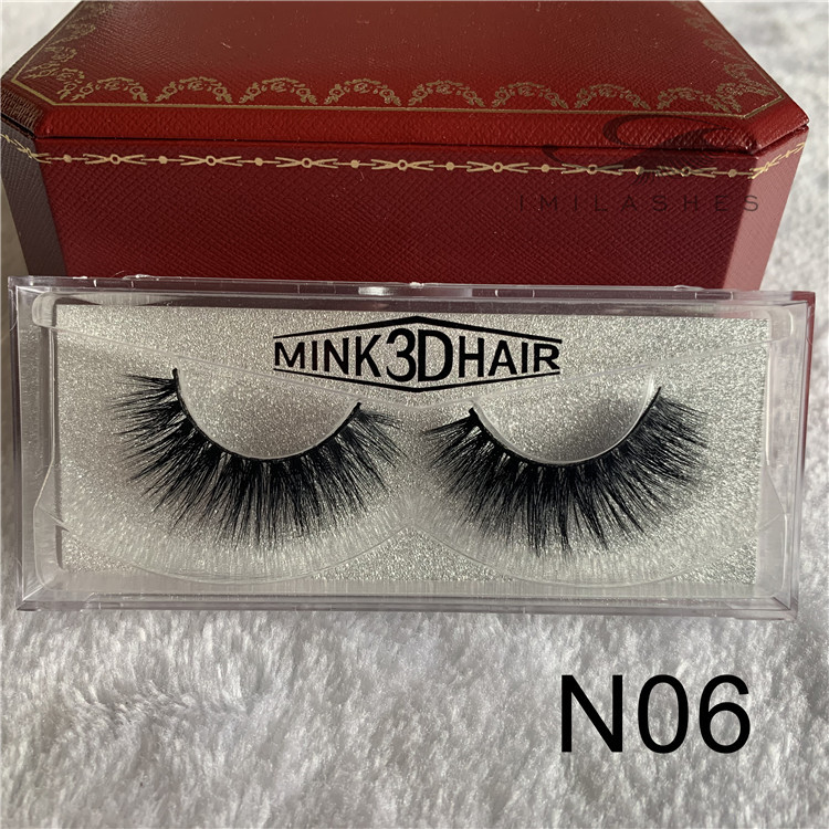 Supply high quality natural look 3D mink lashes USA -V