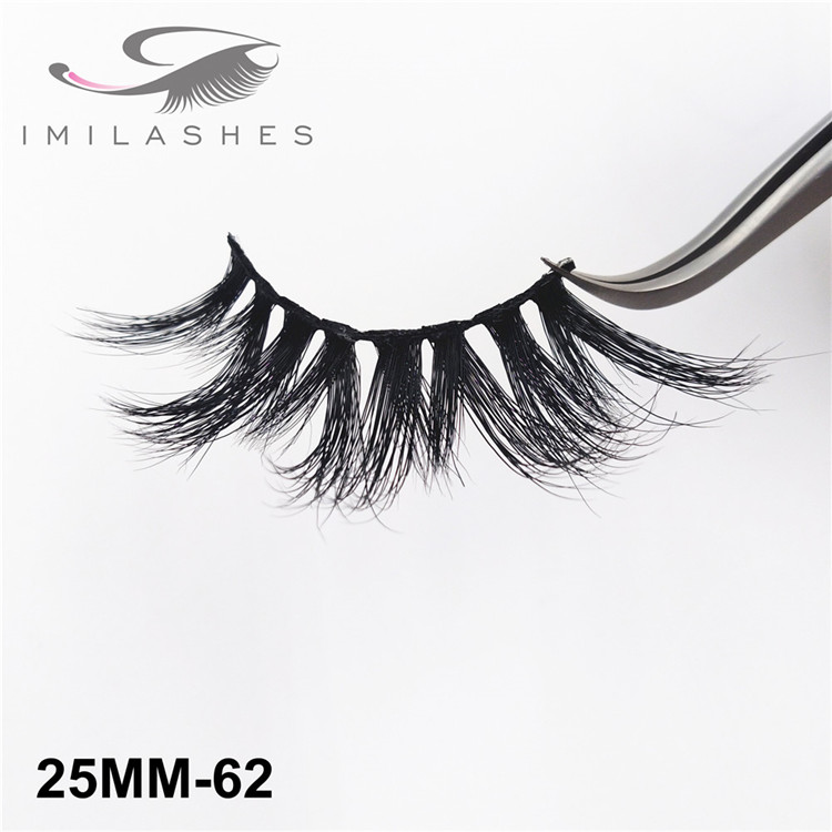 25mm mink strip thick false eyelash wholesale UK -V
