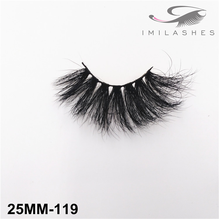 25mm longer 5D mink hair false lashes supply uk -V