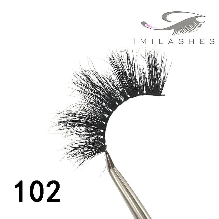 Wispy handmade 25mm real mink lashes wholesale - A