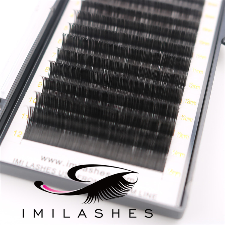 0.15 mm D curl high quality ellipse flat lash extensions wholesale-V