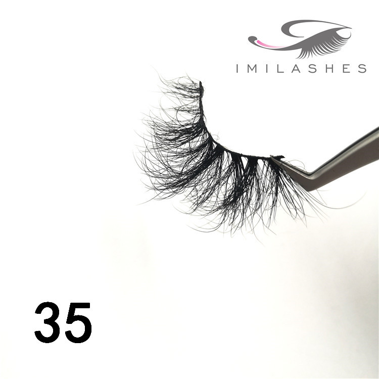 Long wispy 5d real mink lashes on sale - A