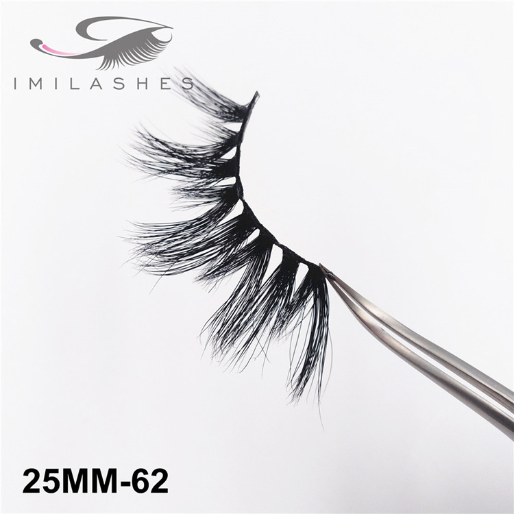 25mm mink strip thick false eyelash wholesale UK -V