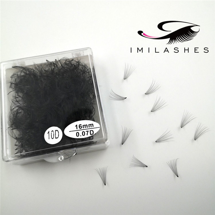 High quality handmade 10D pre made loose fan lashes wholesale-V