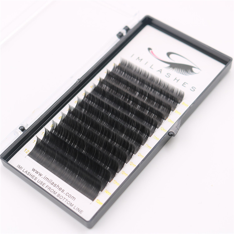 High quality 0.15mm C curl ellipse flat lash extensions wholesale-V