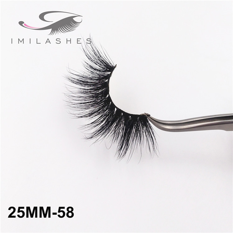 Long lasting beautiful 25MM mink lashes wholesale-V
