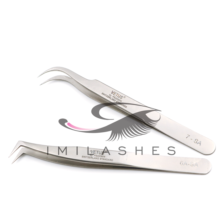 High quality eyelash extensions tweezers wholesale-V